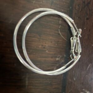 Elegant Silver Hoop Earrings